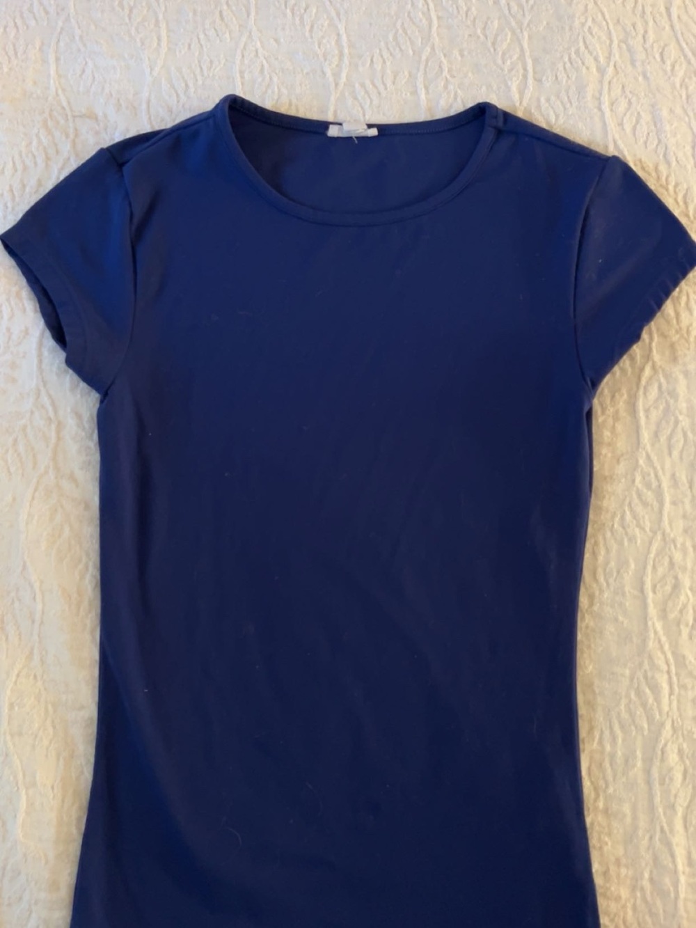 Garage Blue Print Short-Sleeve Crewneck Tee